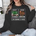 First Teach Then Thanksgiving I'm Earning A Break Teacher Unisex Sweatshirt, funny design First Teach Then Thanksgiving I'm Earning A Break Teacher Unisex Sweatshirt, funny design