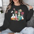 Floral Beakers Chemistry Lab Teacher Unisex Sweatshirt, funny design Floral Beakers Chemistry Lab Teacher Unisex Sweatshirt, funny design