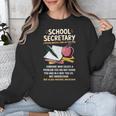 Front Office Teacher Admin Meaning School Secretary Unisex Sweatshirt, funny design