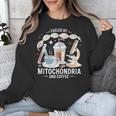 Fueled By Mitochondria Coffee Science Teacher Student Unisex Sweatshirt, Science Teacher Gifts, funny design