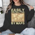 Geography Teacher Easily Distracted By Maps Unisex Sweatshirt, funny design Geography Teacher Easily Distracted By Maps Unisex Sweatshirt, funny design