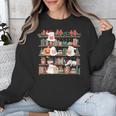 Ghost Christmas Reading Book Lover Library Christmas Teacher Unisex Sweatshirt, funny design
