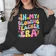 In My Glowing Teacher Era Teaching Back To School Unisex Sweatshirt, funny design