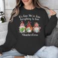 Gnome It's Fine I'm Fine Everything Is Fine Teacher Xmas Unisex Sweatshirt, funny design