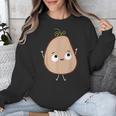 Good Egg Teacher Halloween Costume The Couch Potato Unisex Sweatshirt, funny design