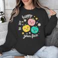 Groovy Happy To See Your Face Teacher School Appreciation Unisex Sweatshirt, Groovy Teacher Gifts, funny design Groovy Happy To See Your Face Teacher School Appreciation Unisex Sweatshirt, Groovy Teacher Gifts, funny design