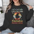 Halloween Lets Eat Kids English Teacher Costume Women Unisex Sweatshirt, English Teacher Gifts, funny design