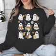 Halloween Ghost Music Teacher Playing Instruments Unisex Sweatshirt, funny design Halloween Ghost Music Teacher Playing Instruments Unisex Sweatshirt, funny design