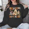 Halloween SLP Sped Teacher Groovy Inclusion Isn't Scary Unisex Sweatshirt, Groovy Teacher Gifts, funny design
