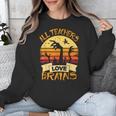 Halloween Teacher Shirt All Teachers Love Brains Halloween Men Women Unisex Sweatshirt, funny design
