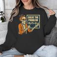 Halloween Teacher Six Seven Meme 6 7 Skeleton Spooky Costume Unisex Sweatshirt, funny design Halloween Teacher Six Seven Meme 6 7 Skeleton Spooky Costume Unisex Sweatshirt, funny design