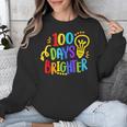 Happy 100th Day Of School 100 Days Brighter Girls Teacher Unisex Sweatshirt, funny design Happy 100th Day Of School 100 Days Brighter Girls Teacher Unisex Sweatshirt, funny design
