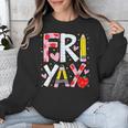 Happy Fri-Yay Teacher Back To School Friday Lovers Unisex Sweatshirt, funny design Happy Fri-Yay Teacher Back To School Friday Lovers Unisex Sweatshirt, funny design