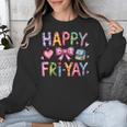 Happy Fri-Yay Teacher Fry Yay Friday Weekend Cute Fri-Yay Unisex Sweatshirt, funny design Happy Fri-Yay Teacher Fry Yay Friday Weekend Cute Fri-Yay Unisex Sweatshirt, funny design