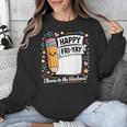 Happy Fri-Yay Teacher Fry Yay Friday Weekend Unisex Sweatshirt, funny design