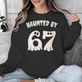 Haunted By 67 Teacher Halloween 6 7 Shirt Unisex Sweatshirt, funny design