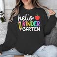 Hello Kindergarten Team Kinder Back To School Teacher Kids Unisex Sweatshirt, funny design