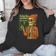 HUGvyn Halloween Skeleton Six Seven 67 Meme PEMDAS Teacher Unisex Sweatshirt, funny design HUGvyn Halloween Skeleton Six Seven 67 Meme PEMDAS Teacher Unisex Sweatshirt, funny design