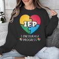 IEP I Encourage Progress Special Education School Teacher Unisex Sweatshirt, funny design