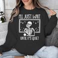Ill Just Wait Until Its Quiet Teacher Lazy Halloween Costume Unisex Sweatshirt, funny design
