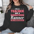 I'm A Teacher And A Marathon Runner Don't Underestimate Me Men Women Unisex Sweatshirt, funny design I'm A Teacher And A Marathon Runner Don't Underestimate Me Men Women Unisex Sweatshirt, funny design