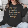 Inclusive Teacher Diversity Inclusion Empathy Teacher Team Unisex Sweatshirt, funny design