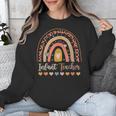 Infant Teacher Leopard Boho Rainbow Appreciation Unisex Sweatshirt, funny design