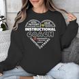 Instructional Coach Heart Teachers Appreciation Unisex Sweatshirt, funny design Instructional Coach Heart Teachers Appreciation Unisex Sweatshirt, funny design