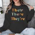 Their There They'Re English Teacher Gramma Police Joke Unisex Sweatshirt, English Teacher Gifts, funny design Their There They'Re English Teacher Gramma Police Joke Unisex Sweatshirt, English Teacher Gifts, funny design