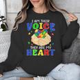 I Am Their Voice They Are My Heart Autism Awareness Teacher Unisex Sweatshirt, funny design I Am Their Voice They Are My Heart Autism Awareness Teacher Unisex Sweatshirt, funny design