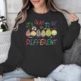It's Ok To Be Different Apple Teacher Autism Awareness Unisex Sweatshirt, funny design