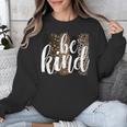 Be Kind Women Inspirational Teacher Animal Print Unisex Sweatshirt, funny design