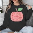 Kindergarten Apple Word Art For Teachers & Students Unisex Sweatshirt, funny design Kindergarten Apple Word Art For Teachers & Students Unisex Sweatshirt, funny design