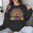 Kindergarten Rainbow Girls Boys Teacher Team Kinder Squad Unisex Sweatshirt, funny design