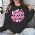 Kindergarten Teacher Women Checkered First Day Of School Unisex Sweatshirt, funny design
