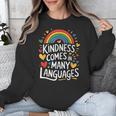 Kindness Comes In Many Languages ESL English Teacher Unisex Sweatshirt, Esl Teacher Gifts, English Teacher Gifts, funny design Kindness Comes In Many Languages ESL English Teacher Unisex Sweatshirt, Esl Teacher Gifts, English Teacher Gifts, funny design