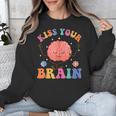 Kiss Your Brain Sped Teacher Appreciation Back To School Kid Unisex Sweatshirt, funny design