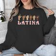 Latina ASL American Sign Language Latina Power ASL Teacher Unisex Sweatshirt, funny design Latina ASL American Sign Language Latina Power ASL Teacher Unisex Sweatshirt, funny design