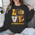 LOVE Kindergarten Pumpkin Teacher Student Halloween Costume Unisex Sweatshirt, funny design LOVE Kindergarten Pumpkin Teacher Student Halloween Costume Unisex Sweatshirt, funny design