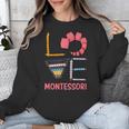 Love Montessori Education Math Teacher Unisex Sweatshirt, funny design
