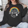Luckiest Teacher Ever Rainbow- St Patricks Day Teacher Unisex Sweatshirt, funny design