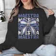 Maestra El Salvador Coquette Bow Hispanic Spanish Teacher Unisex Sweatshirt, funny design Maestra El Salvador Coquette Bow Hispanic Spanish Teacher Unisex Sweatshirt, funny design