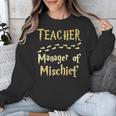 Magical Teacher Manager Of Mischief Birthday Family Party Unisex Sweatshirt, funny design Magical Teacher Manager Of Mischief Birthday Family Party Unisex Sweatshirt, funny design