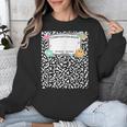 Matching Group Halloween Teacher Composition Book Notebook Unisex Sweatshirt, funny design Matching Group Halloween Teacher Composition Book Notebook Unisex Sweatshirt, funny design