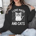 Math And Cats Apparel For Teachers Students Cat Lovers Unisex Sweatshirt, funny design Math And Cats Apparel For Teachers Students Cat Lovers Unisex Sweatshirt, funny design