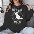 Math Nerd Math Teacher Cat Lover I Love Math And Cats Unisex Sweatshirt, funny design Math Nerd Math Teacher Cat Lover I Love Math And Cats Unisex Sweatshirt, funny design