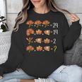 Math Number Thanksgiving Count Answer Pie Turkey Teacher Unisex Sweatshirt, funny design Math Number Thanksgiving Count Answer Pie Turkey Teacher Unisex Sweatshirt, funny design