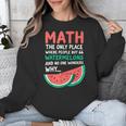 Math Only Place Where People Buy 66 Watermelons Teacher Joke Unisex Sweatshirt, funny design Math Only Place Where People Buy 66 Watermelons Teacher Joke Unisex Sweatshirt, funny design
