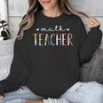 Math Teacher Cute Floral Unisex Sweatshirt, funny design