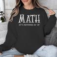 Math Teacher Halloween It's Nothing To Be Scared Of Unisex Sweatshirt, funny design Math Teacher Halloween It's Nothing To Be Scared Of Unisex Sweatshirt, funny design